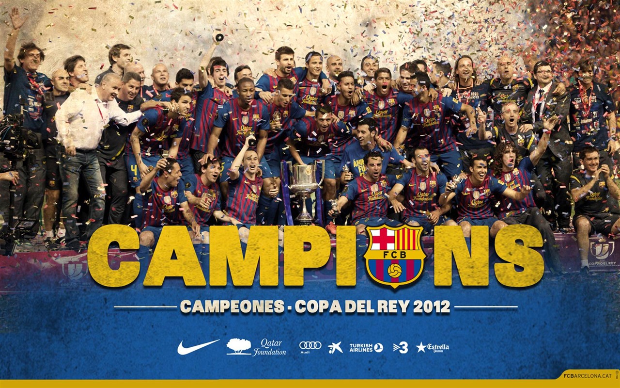 CHAMPIONS SPANISH CUP 2012-FC Barcelona Club HD Wallpaper Preview