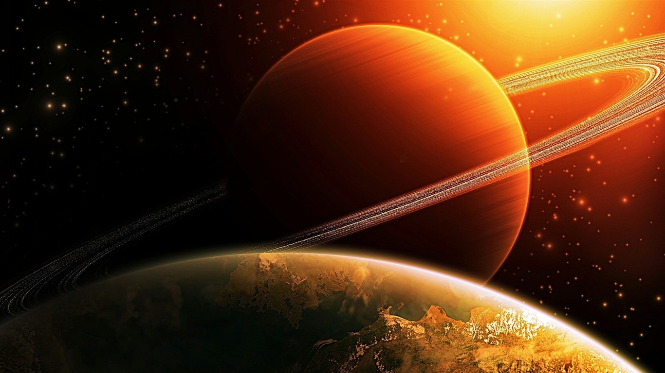 リングの惑星の星 高品質hdの壁紙プレビュー 10wallpaper Com