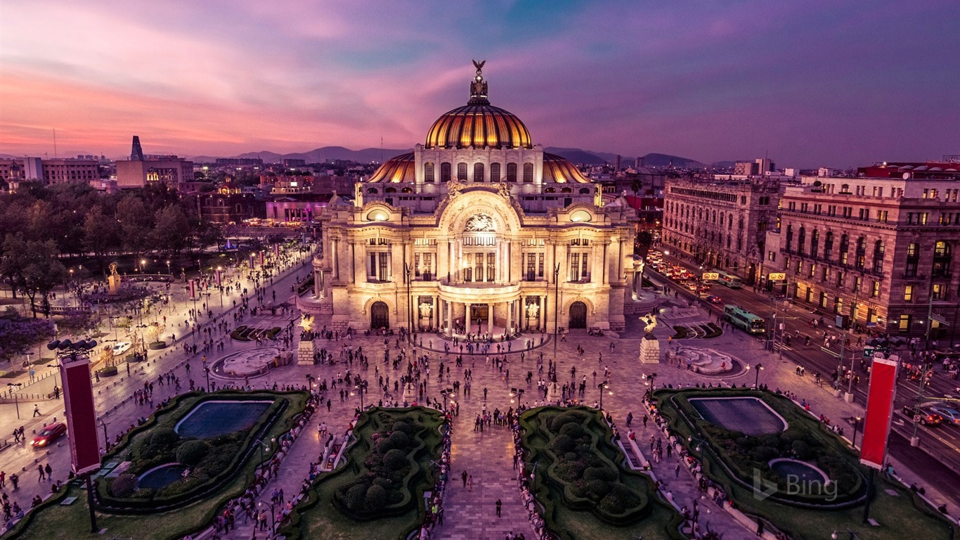 Palacio De Bellas Artes In Mexico City 2017 Bing Desktop Wallpaper