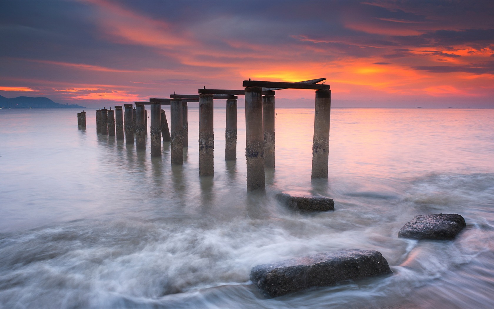 River Pier-Windows 10 fondo de pantalla HD Avance | 10wallpaper.com