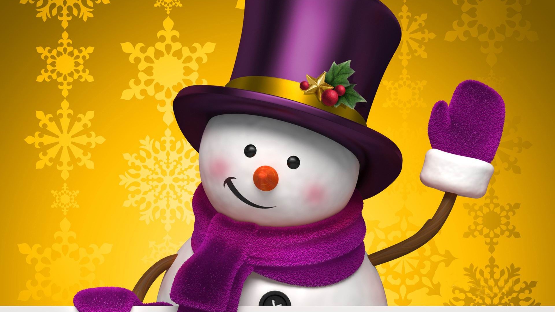 Aesthetic cute snowman Christmas HD computer wallpaper 12 Preview