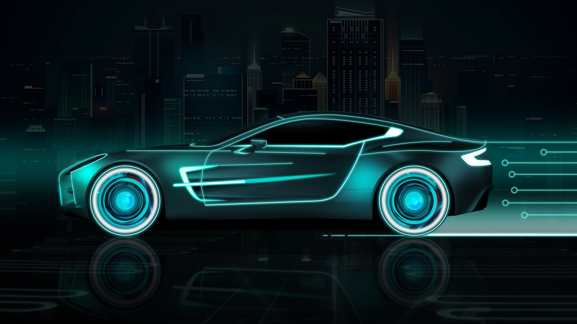 Neon Sports Car 17 High Quality Wallpaper Preview 10wallpaper Com